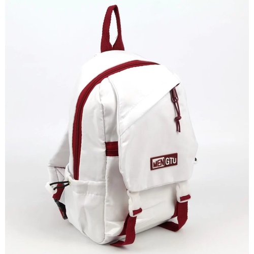 Купить Маленький текстильный рюкзак с одной лямкой 9215 Вайт-Ред
Текстильный однолямочн...