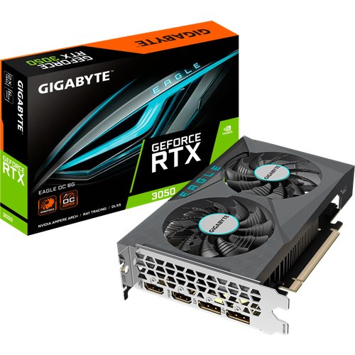 Купить Видеокарта GeForce RTX 3050 6Gb Gigabyte GV-N3050EAGLE OC-6GD
<p>Gigabyte GeForc...