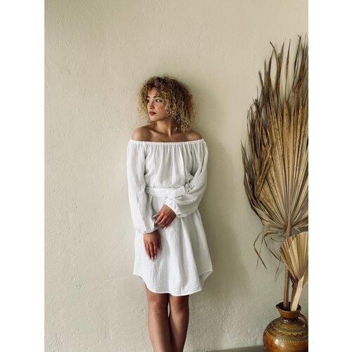 Купить Туника LU’ BELLE, размер 42-46, белый
Платье- туника из мягкого двухслойного мус...