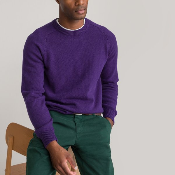 Купить Пуловер с круглым вырезом из 100 шерсти ягненка XXL фиолетовый
Детали&nbsp;•&nbs...
