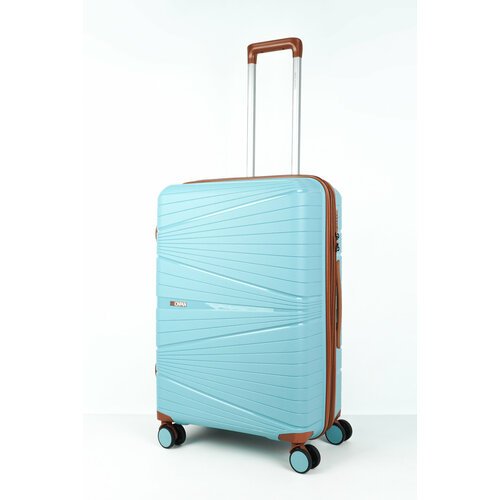 Купить Чемодан , 83 л, размер M+, голубой
Ударопрочный дорожный чемодан среднего размер...
