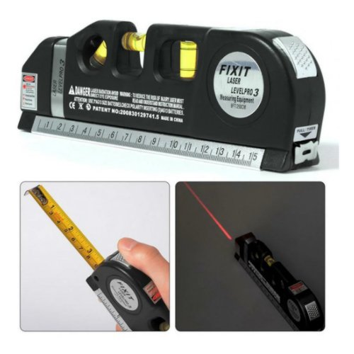 Купить Fixit Laser Level Pro 3 - Многофукциональный лазерный уровень-рулетка/нивелир/ли...