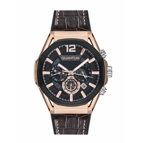 Купить Наручные часы QUANTUM PWG970.852, розовый, черный
Мужские кварцевые часы. Центра...
