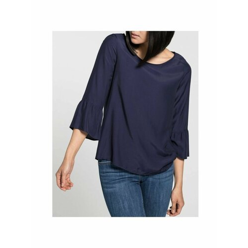 Купить Блуза Eterna, размер 38, синий
Женская блузка синего цвета с длинным рукавом нем...