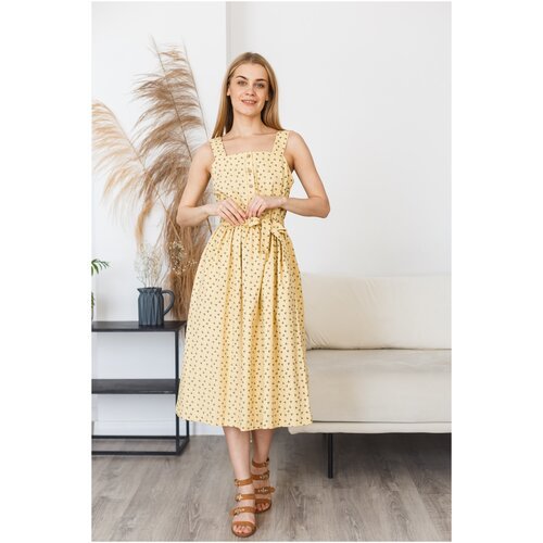 Купить Сарафан ИВАdress, размер 42, желтый
Женское платье хлопковое на широких бретелях...