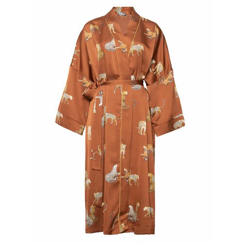 Купить Пижама Малиновые сны, размер 48-50, коричневый
Классическое удлиненное кимоно с...