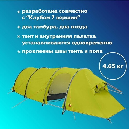 Купить Палатка BASK Vostok 3, зеленая
Палатка предназначена для использования в условия...