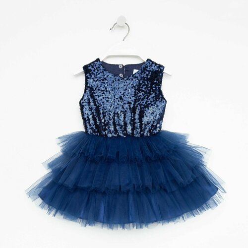 Купить Платье Kaftan, размер 28, синий
Платье для девочки с пайетками KAFTAN, размер 28...