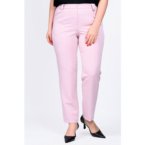 Купить Брюки SVESTA, размер 64, розовый
Стильные женские брюки больших размеров из габа...