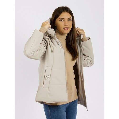 Купить Куртка Gevito, размер 54
Лёгкая утепленная женская куртка с капюшоном на шнурках...