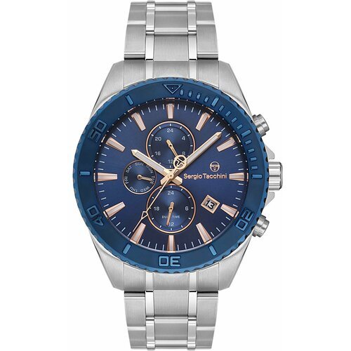 Купить Наручные часы SERGIO TACCHINI, серебряный, синий
Мужские часы. Коллекция Coast L...