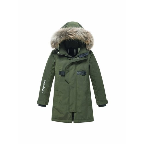 Купить Парка, размер 146, хаки
Зимняя куртка парка для мальчиков Valianly имеет стильны...