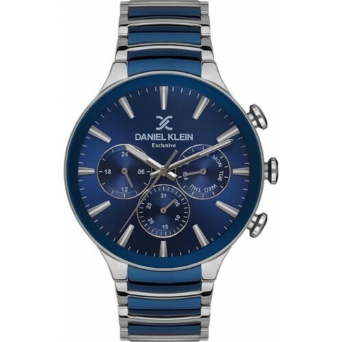 Купить Наручные часы Daniel Klein, синий
Мужские кварцевые часы в круглом корпусе на дв...