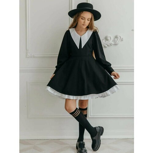 Купить Школьное платье By Academie, размер 116-122, черный
Нарядное школьное платье в г...