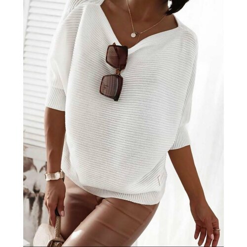 Купить Пуловер, размер 52, белый
Блузка лапша белая 52 - стильная и комфортная женская...