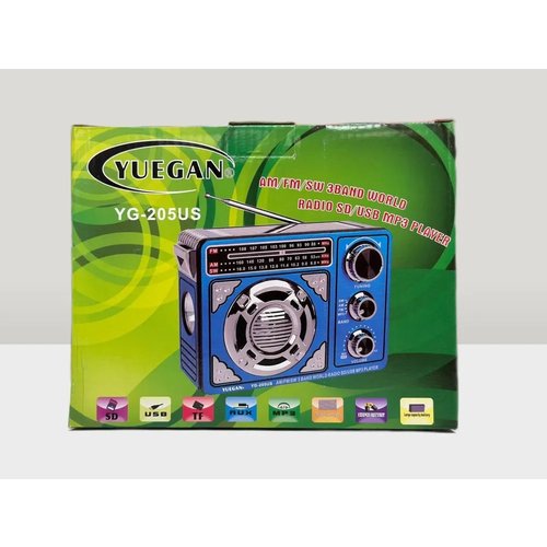 Купить Радиоприемник с флешкой 206
Аккумуляторный цифровой радиоприемник YUEGAN YG-205U...