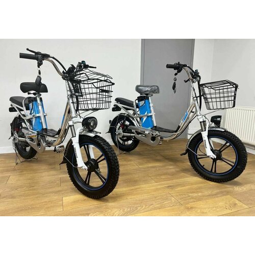 Купить Электровелосипед Minako V8 ECO 60V 21AH 2024 серебристый / Электровелосипед с ко...