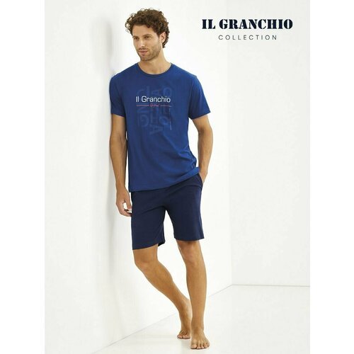 Купить Пижама Il Granchio, размер XL, синий
Красивая мужская пижама с коротким рукавом...
