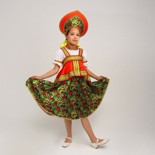Купить Русский костюм для девочки «Рябинушка с отлетной кокеткой»
Компания Lesten предл...