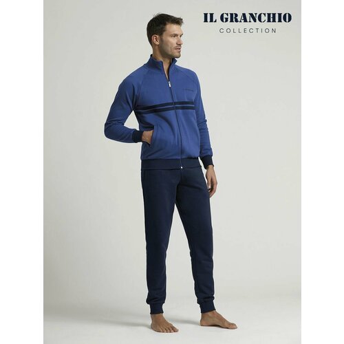 Купить Пижама Il Granchio, размер L, синий
Домашний мужской комплект из кофты на молнии...