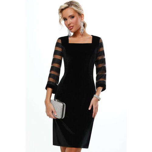 Купить Платье DStrend, размер 48, черный
Роскошное бархатное платье — эффектная модель,...