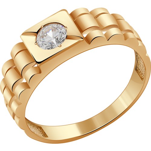 Купить Печатка Diamant online, золото, 585 проба, фианит, размер 21
<p>В нашем интернет...