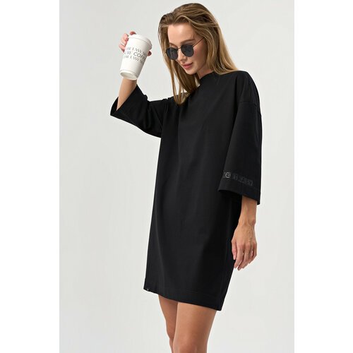 Купить Платье FLY, размер 40-42, черный
Стильное однотонное женское платье-футболка мин...