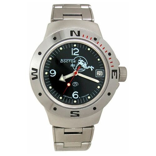 Купить Наручные часы Восток Амфибия, черный, серебряный
Мужские наручные часы Восток 06...