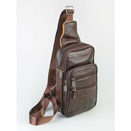 Купить Сумка барсетка 45325423, фактура гладкая, коричневый
Мужская сумка из натурально...