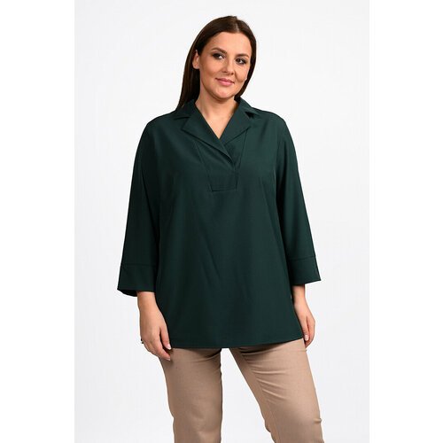 Купить Блуза SVESTA, размер 62, зеленый
Стильная женская блузка из блузочной ткани с до...