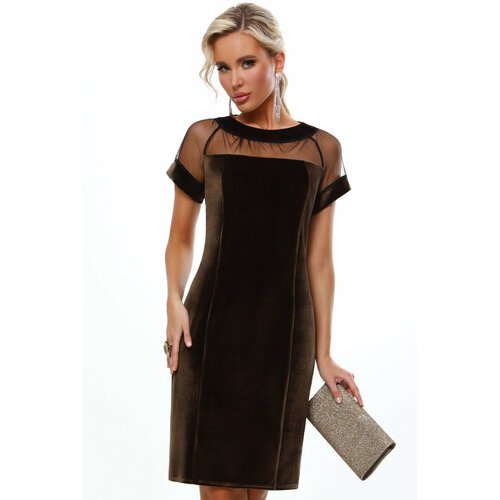 Купить Платье DStrend, размер 48, коричневый
Элегантное коктейльное платье-футляр, кото...