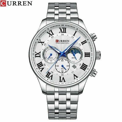 Купить Наручные часы CURREN, серебряный
<ul><li>Мужские наручные часы-хронограф на мета...