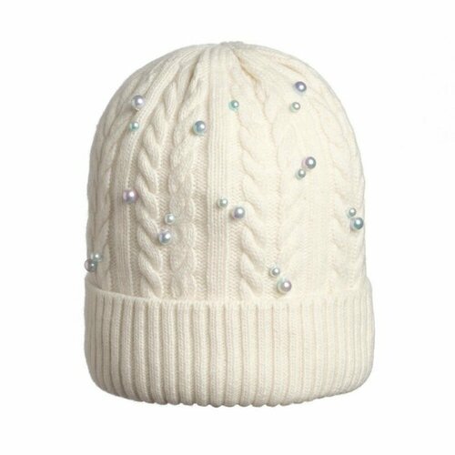 Купить Шапка Андерсен, размер 52/54, экрю
Зимняя шапка Андерсен для девочек выполнена в...