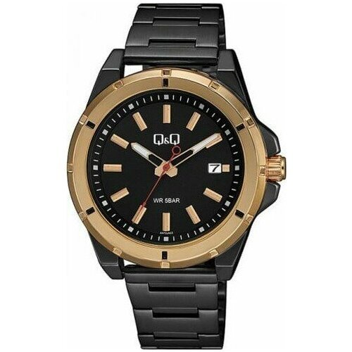 Купить Наручные часы Q&Q A472-422, черный
Мужские японские кварцевые часы на стальном б...