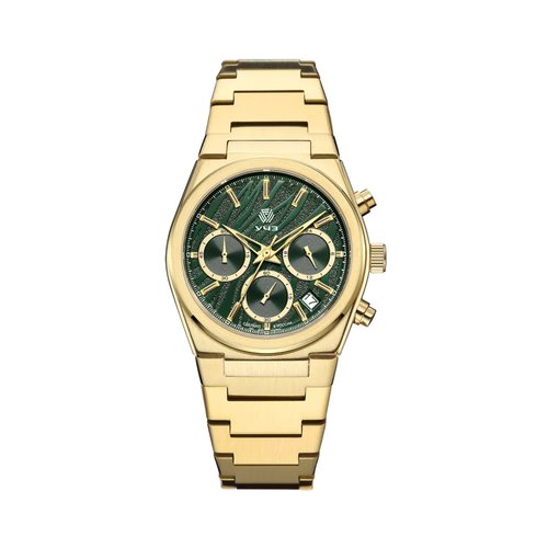 Купить Наручные часы УЧЗ 3084B-5, зеленый, золотой
Часы в спортивном стиле диаметром 37...
