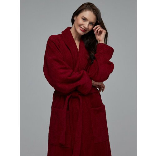 Купить Халат SENIY, размер 46/48, бордовый
Женский махровый халат без капюшона изготовл...