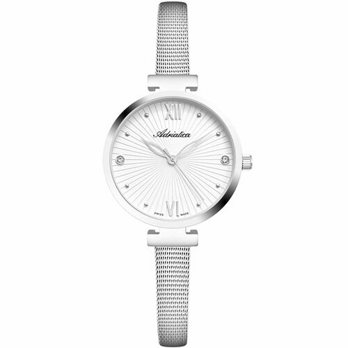 Купить Наручные часы Adriatica 78061, белый, серебряный
Цвет циферблата: Стальной • Пол...