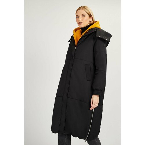 Купить Парка Baon, размер 44, черный
Пальто женские демисезонные длины миди BAON - утеп...