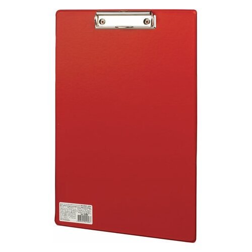 Купить Доска-планшет Brauberg Comfort (А4, до 50 листов, картон/пвх) красный (222658),...