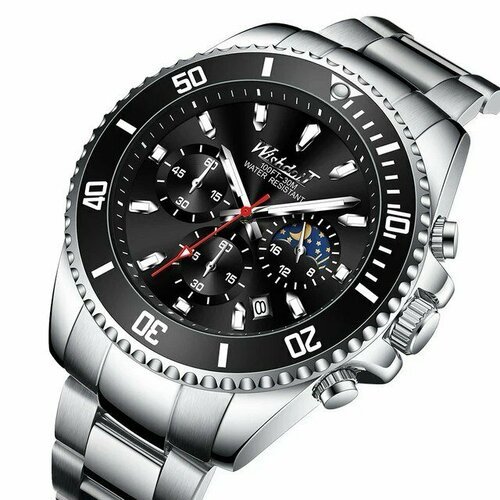 Купить Наручные часы WISHDOIT, черный, серебряный
<br>Номер модели WSD-156<br>Происхожд...