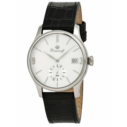 Купить Наручные часы Romanoff, белый, черный
Механизм: японский кварцевый механизм Seik...