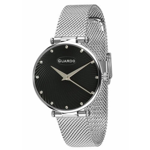 Купить Наручные часы Guardo Premium 12801-2, черный, серебряный
Женские кварцевые часы...