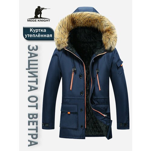 Купить Парка , размер 2XL, синий
Мужская зимняя куртка, идеальна для холодного времени...