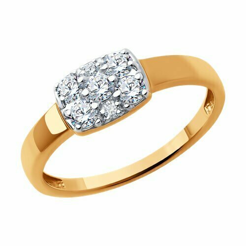 Купить Кольцо Diamant online, золото, 585 проба, фианит, размер 20, бесцветный
<p>В наш...