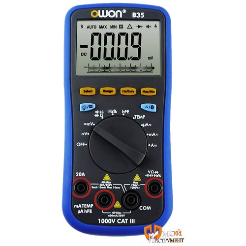 Купить Мультиметры OWON Мультиметр цифровой OWON B35T+
<ul><li>Разрядность шкалы мульти...