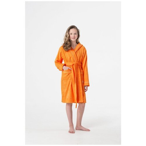 Купить Халат Everliness, размер 134, оранжевый
Классический махровый халат с капюшоном....