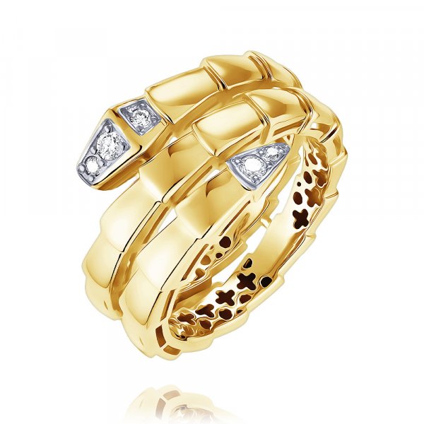 Купить Кольцо
Кольцо в форме «Змея» из желтого золота 585 пробы с бриллиантами. Истинны...