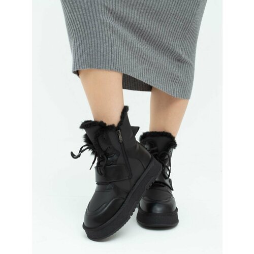 Купить Ботинки Ботинки зимние на платформе, размер 40, черный
Сапоги женские зимние с м...