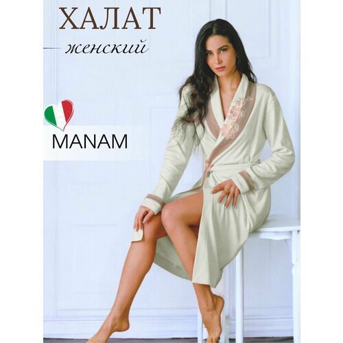 Купить Халат MANAM, размер 46, бежевый
Итальянские женские домашние халаты-это комфортн...