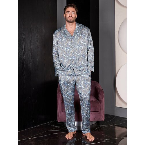 Купить Пижама Малиновые сны, размер 46, голубой
Если синяя пижама, то только из шелка....